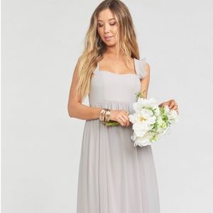 June Maxi Dress- Dove Grey
